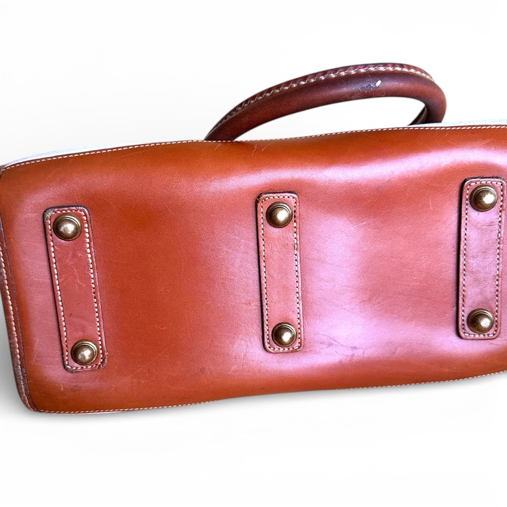 Vtg Dooney & Bourke All Weather Leather Top Handle Crossbody Convertible Bag - Picture 15 of 15